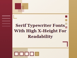 Modern Serif Typewriters for Enhanced Readability