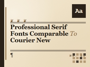 Top Professional Serif Fonts for Office Letters